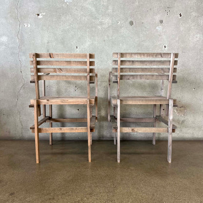 Pair of Modern "DIY Chairs" Designed by British Furniture Designer Max Lamb