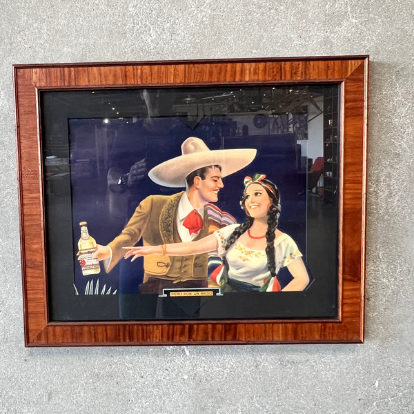 Cuervo Mexican Framed Artwork