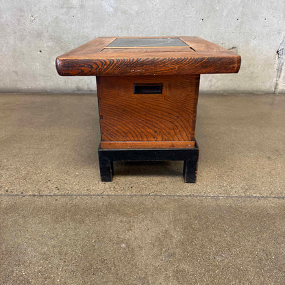 Antique Japanese Hibachi Coffee Table