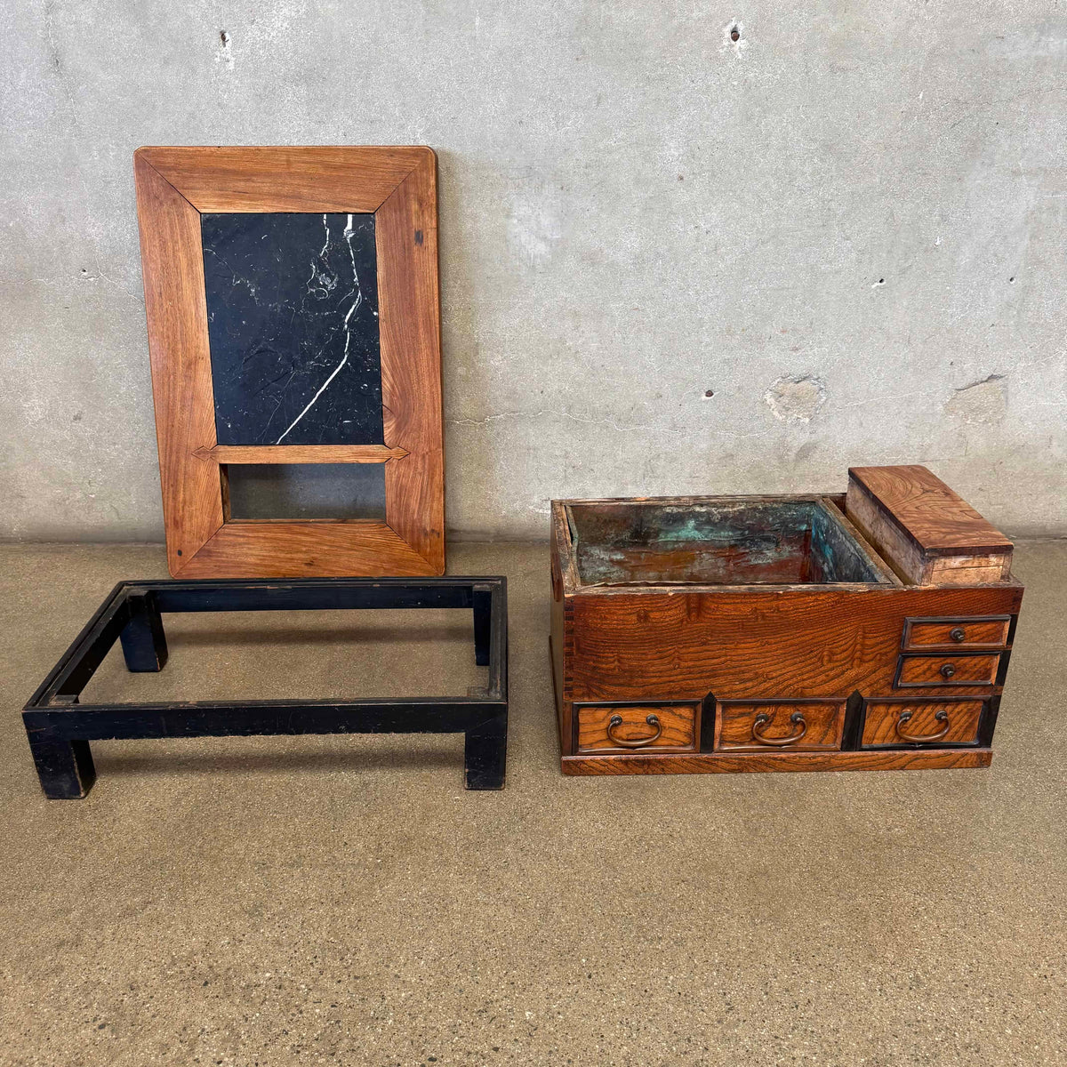 Antique Japanese Hibachi Coffee Table