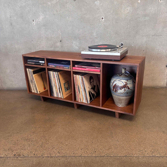 Vinyl Book Storage Console - Hand Built by Pete Deeble Furniture