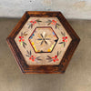 1930's Hexagon Mosaic Side Table Product Image