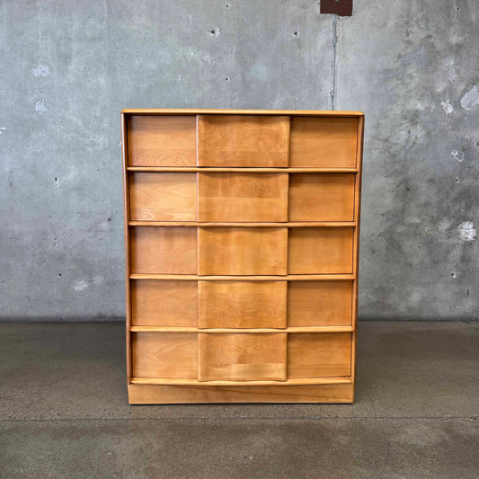 Mid Century Modern Highboy Dresser by Haywood Wakefield