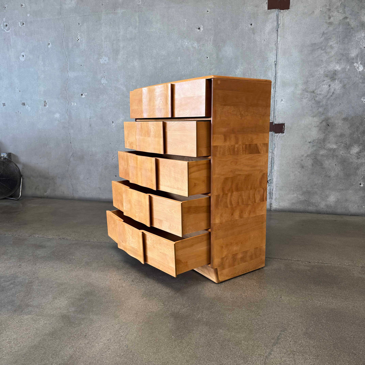 Mid Century Modern Highboy Dresser by Haywood Wakefield