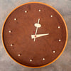 Vintage George Nelson for Howard Miller Masonite & Beech Clock C. 1950