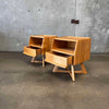 Mid Century Modern "Sculptura" Nightstands by Haywood Wakefield