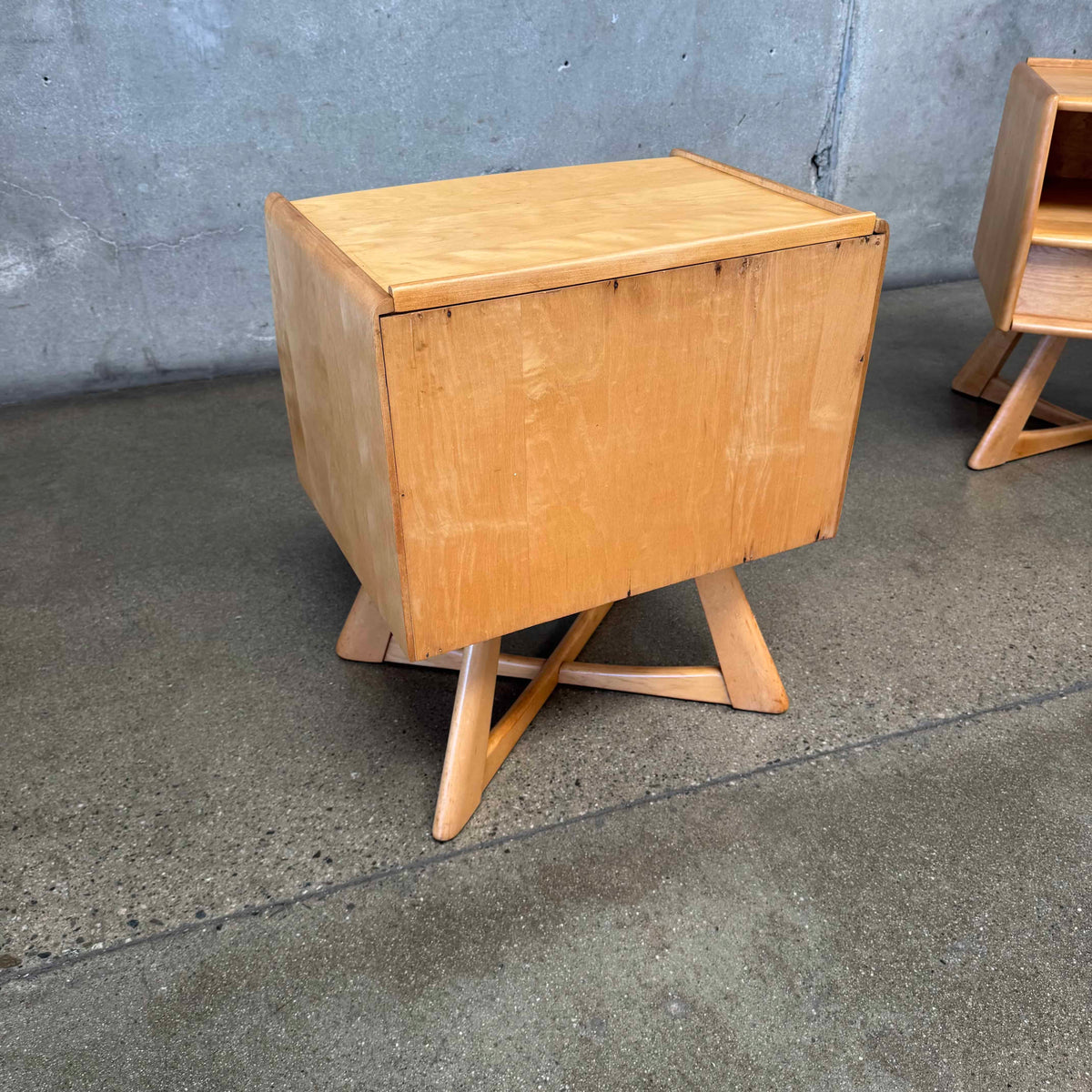 Mid Century Modern "Sculptura" Nightstands by Haywood Wakefield