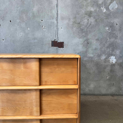 Mid Century Modern Nine Drawer Dresser by Haywood Wakefield