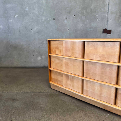 Mid Century Modern Nine Drawer Dresser by Haywood Wakefield