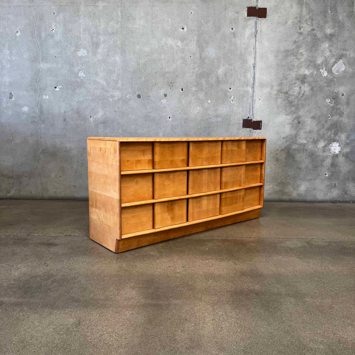 Mid Century Modern Nine Drawer Dresser by Haywood Wakefield