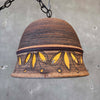 Vintage 1970s Stoneware Pendant Lamp by Victoria Littlejohn (Signed)