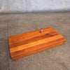 Vintage Studio Crafted Solid Mahogany Articulating Lamp w/ Fabric Shade