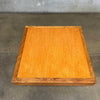 Vintage Chunky Oak Square Coffee Table