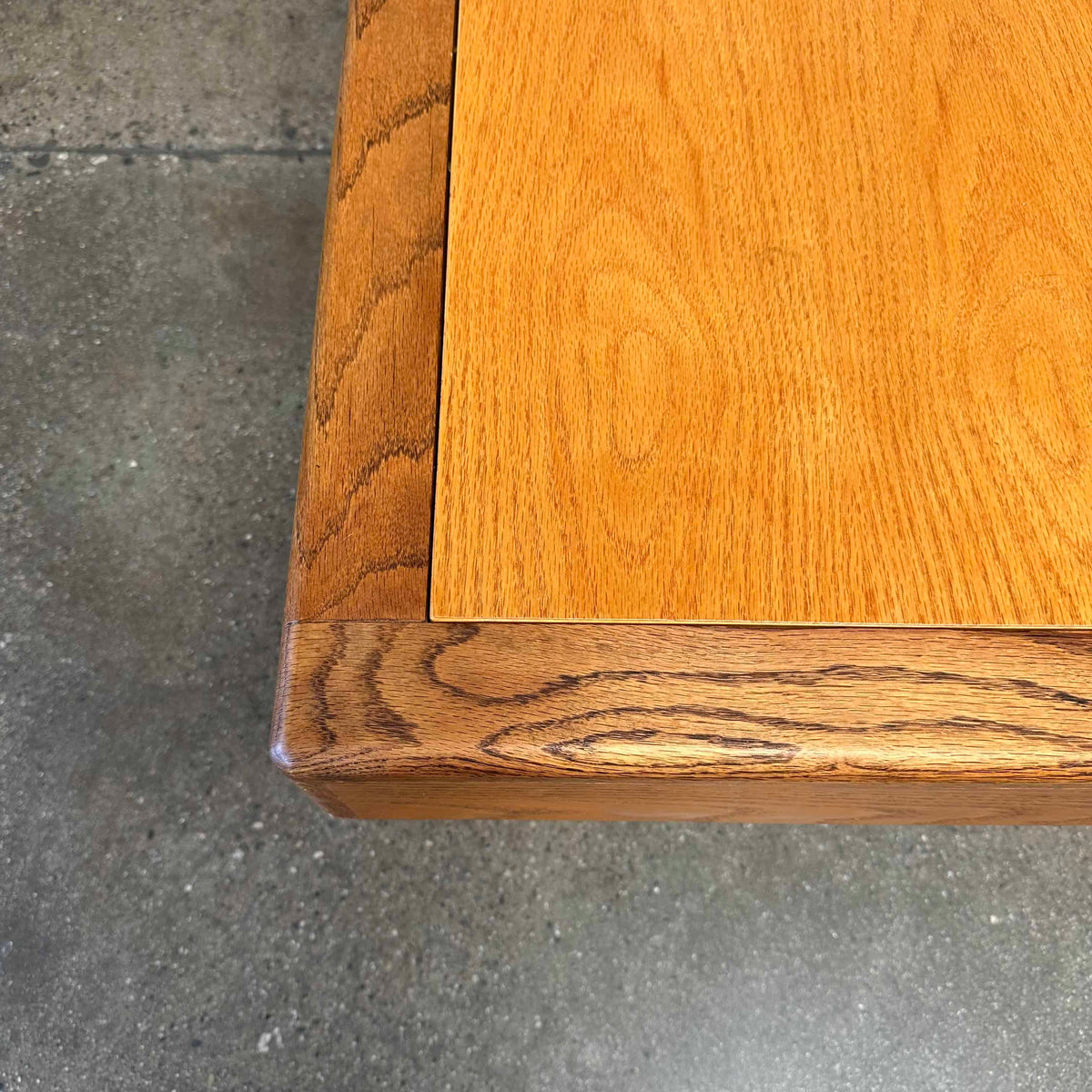 Vintage Chunky Oak Square Coffee Table