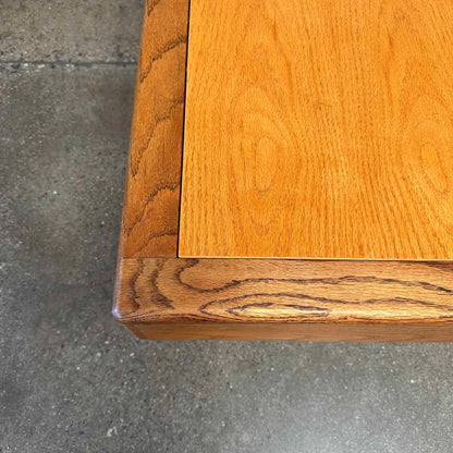 Vintage Chunky Oak Square Coffee Table