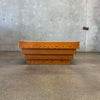 Vintage Chunky Oak Square Coffee Table