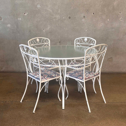 Glass Top Table and 4 Chairs