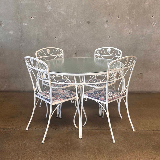 Glass Top Table and 4 Chairs