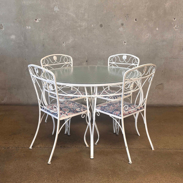 Glass Top Table and 4 Chairs