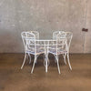 Glass Top Table and 4 Chairs