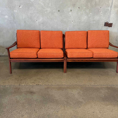 Mid Century Modern 2 Piece Sofa Set