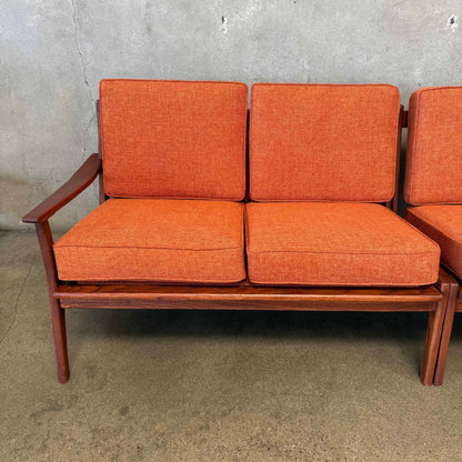 Mid Century Modern 2 Piece Sofa Set