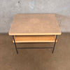 Unique Mid Century Modern Laminate and Wrought Iron End Table 1954
