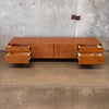 Leander Media Console Made of Solid Rubber Wood