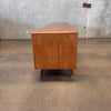 Leander Media Console Made of Solid Rubber Wood