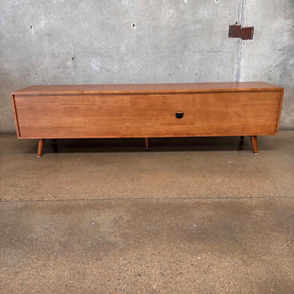 Leander Media Console Made of Solid Rubber Wood