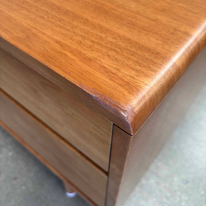 Leander Media Console Made of Solid Rubber Wood