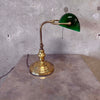 Vintage Large Green Banker Lamp