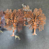 Mid Century Bijan Torch Cut Brutalist Unicorn Woodland Wall Art