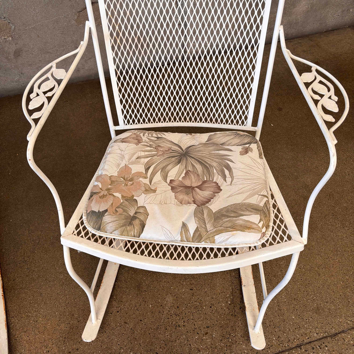Pair of Wrought Iron Rocking Chairs