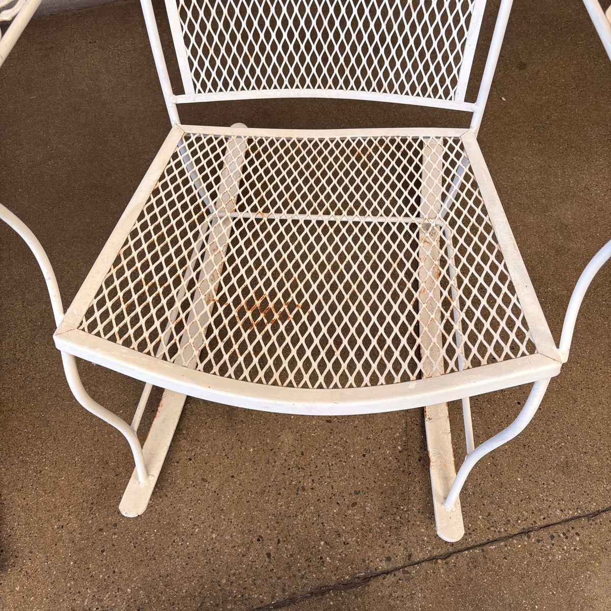 Pair of Wrought Iron Rocking Chairs