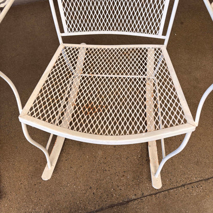 Pair of Wrought Iron Rocking Chairs