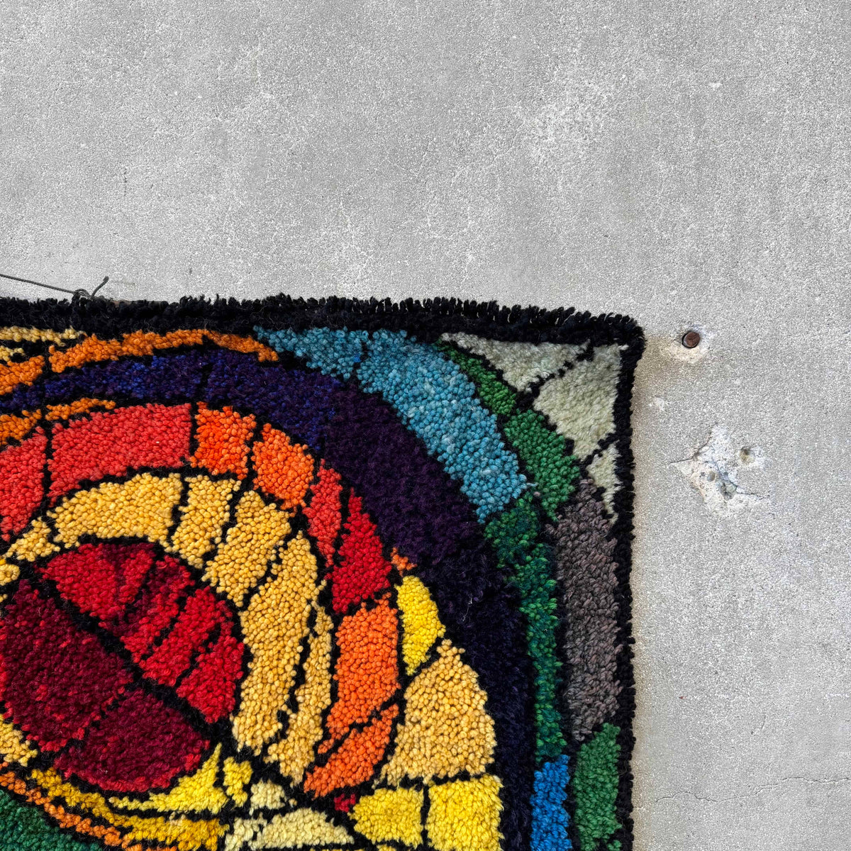 Vintage Abstract Fiber Wall Tapestry