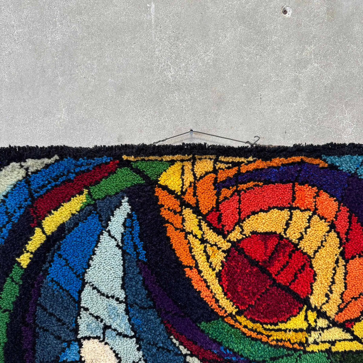 Vintage Abstract Fiber Wall Tapestry