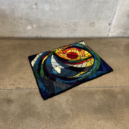 Vintage Abstract Fiber Wall Tapestry