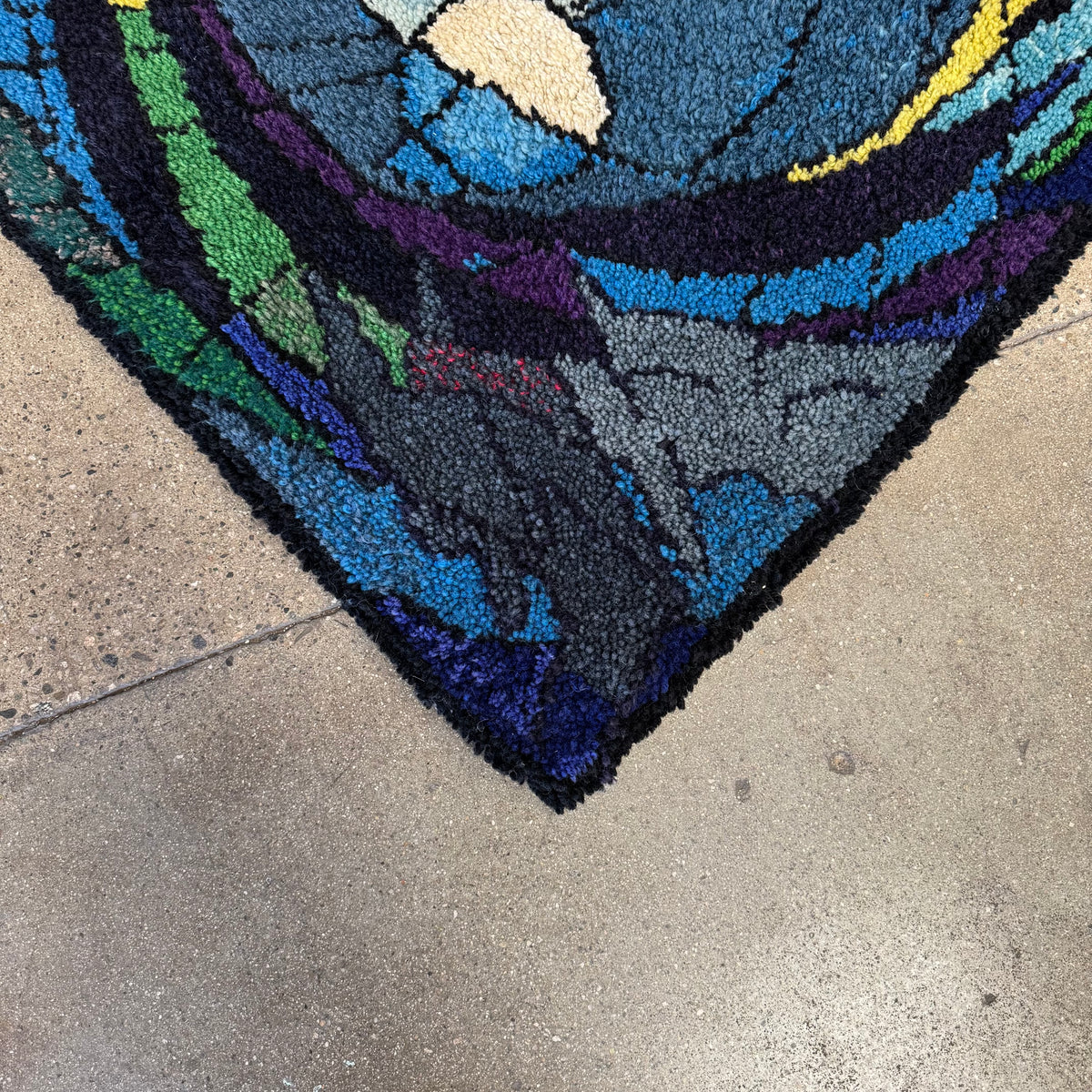 Vintage Abstract Fiber Wall Tapestry