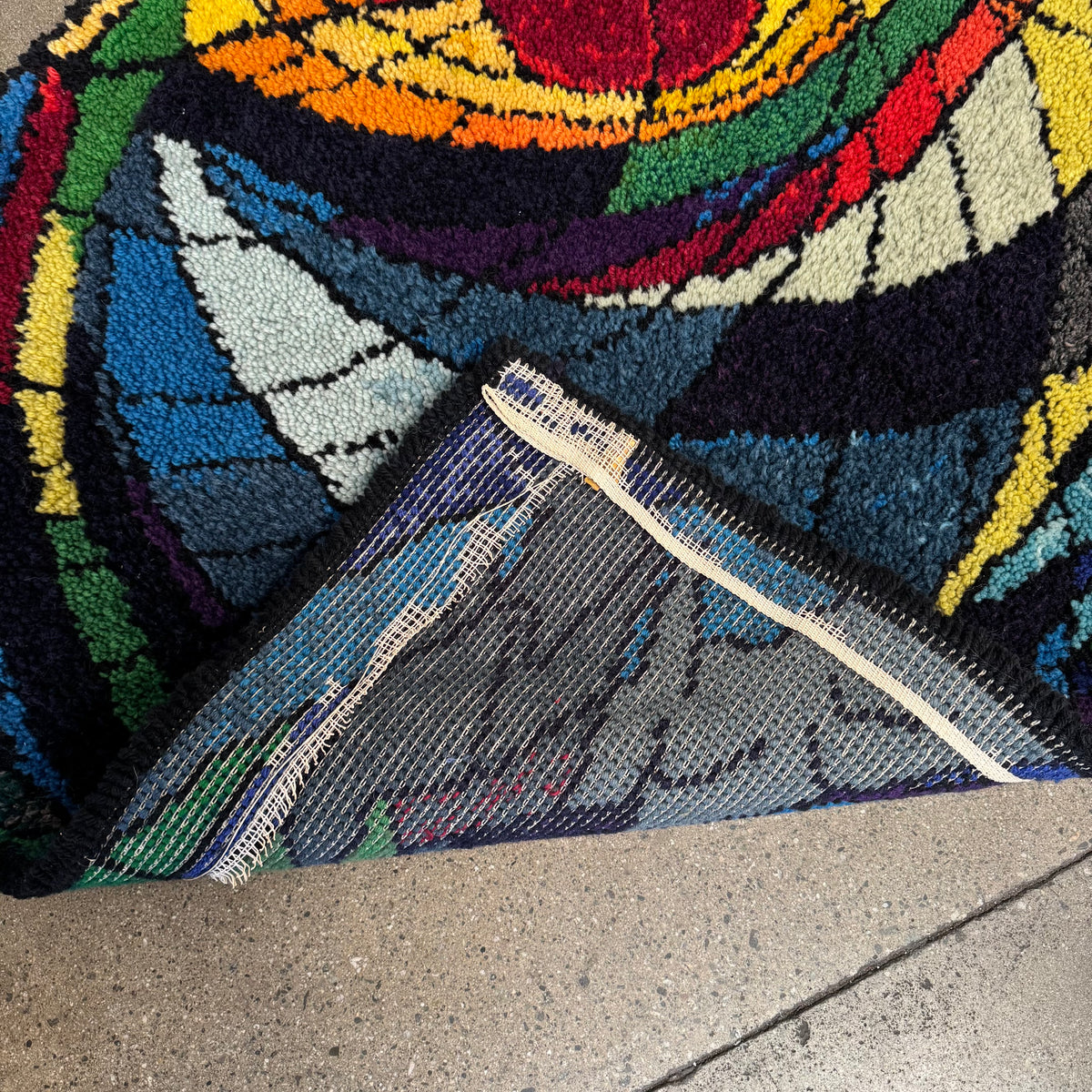 Vintage Abstract Fiber Wall Tapestry