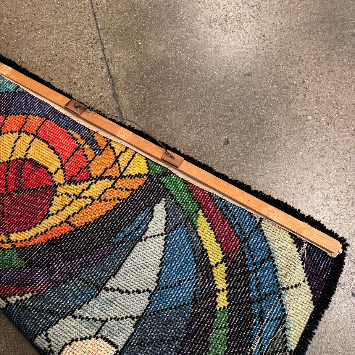 Vintage Abstract Fiber Wall Tapestry