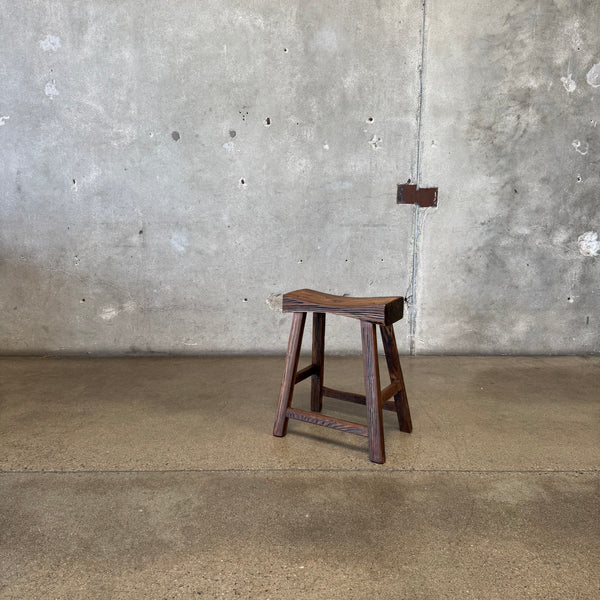Vintage Handmade Barnwood Stool Product Image