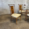 Vintage Faux Bamboo & Glass Dining Set Product Image