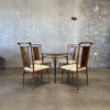 Vintage Faux Bamboo & Glass Dining Set Product Image