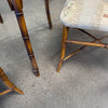 Vintage Faux Bamboo & Glass Dining Set Product Image