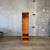 Glass & Cherry Wood Veneer Shelf Cabinet Product Image