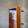 Glass & Cherry Wood Veneer Shelf Cabinet Product Image