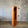 Glass & Cherry Wood Veneer Shelf Cabinet Product Image