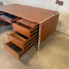 Executive Desk In Walnut By Alexis Yermakov For Stow Davis with Original Key Product Image